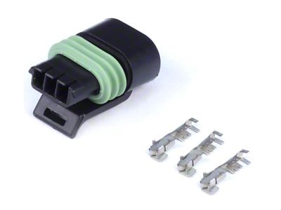 Haltech Delphi 3 Pin Single Row Flat Coil Connector Plug - HT-030414