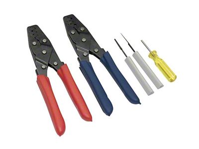 Haltech Dual Crimper Set - Includes 3 Pin Removal Tools - HT-070300