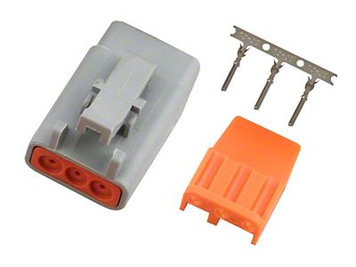 Haltech Male Deutsch DTM-3 Connector 7.5 Amp Plug & Pins - HT-031001