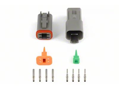 Haltech Matching Set of Deutsch DT-4 Connectors 13 Amp Plug - HT-031114
