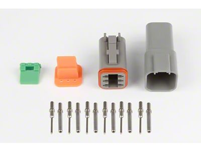 Haltech Matching Set of Deutsch DT-6 Connectors 13 Amp Plug - HT-031115