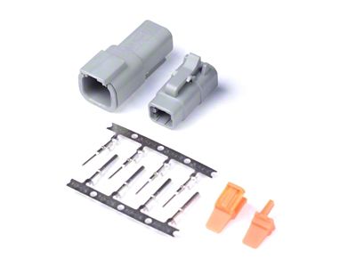 Haltech Matching Set of Deutsch DTM-4 Connectors 7.5 Amp Plug - HT-031014