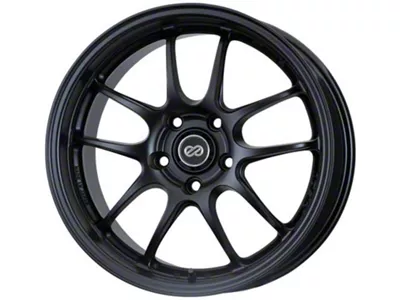 Enkei PF01 Matte Black Wheel; 18x9; 45mm Offset; 5x114.3mm Bolt Pattern; 75mm Hub Bore