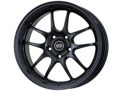 Enkei PF01 Matte Black 4-Wheel Kit; 18x9.5; 45mm Offset; 5x114.3mm Bolt Pattern; 75mm Hub Bore
