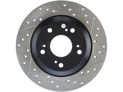 StopTech 00-09 S2000 Slotted & Drilled Left Rear Rotor - 127.40050L