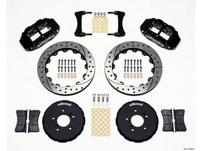 Wilwood Narrow Superlite 6R Front Hat Kit 12.88in Drilled for Honda S2000 - 140-10309-D