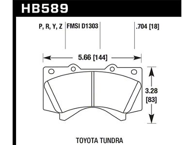 Hawk Performance 08-10 Toyota Land Cruiser / 07-10 Tundra Super Duty - HB589P.704