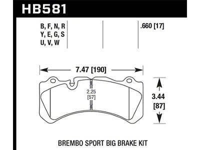 Hawk Performance 09 Nissan GT-R R35 HPS Street Front Brake Pads - HB581F.660