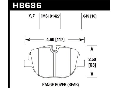 Hawk Performance 10-12 Land Rover Range / 10-13 Land Rover Range - HB686Y.645