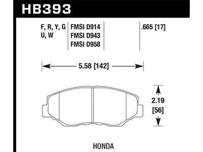 Hawk Performance 13-15 Honda Civic Si DTC-60 Front Race Brake Pads - HB393G.665