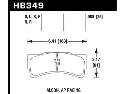 Hawk Performance 14-16 BMW M235i Racing 3.0L Front ER-1 Brake Pads - HB349D.980