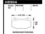 Hawk Performance 15-17 Ford Mustang DTC-70 Compound Rear Brake Pads - HB904U.630