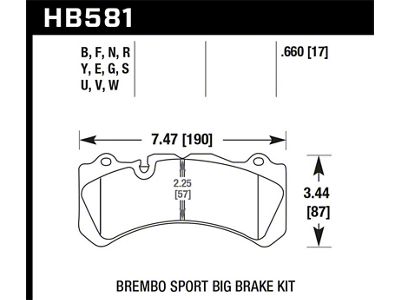 Hawk Performance 17-18 Volvo S60 2.0L Polestar Front ER-1 Brake Pads - HB581D.660