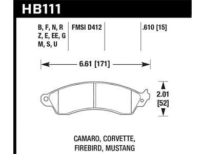 Hawk Performance 1991 Chevrolet Camaro 3.1L Heritage Edition Performance Package Front - HB111D.610