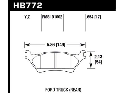 Hawk Performance 2012-2016 Ford F-150 / Full-Size Trucks and SUV - HB772Y.654