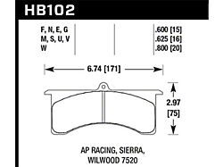 Hawk Performance AP Racing 6 / Sierra/JFZ / Wilwood 7520 DTC-70 