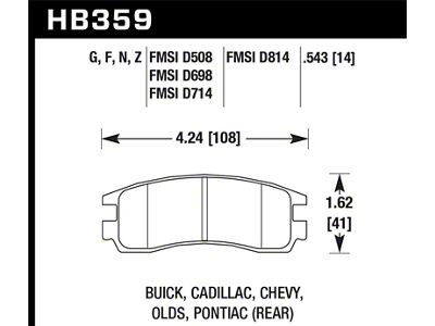 Hawk Performance Ceramic Street Brake Pads - HB359Z.543