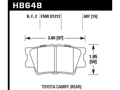 Hawk Performance Ceramic Street Brake Pads - HB648Z.607