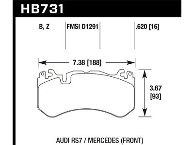 Hawk Performance 13-16 SL Class / 16-17 RS7 Performance - HB731Z.620