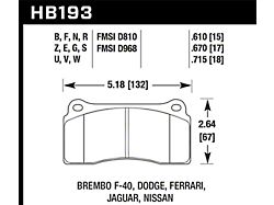 Hawk Performance Dodge / Ferrari Front & Rear / - HB193U.670