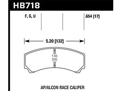 Hawk Performance DTC-60 Racing Brake - HB718G.654
