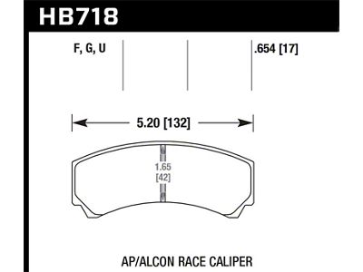 Hawk Performance DTC-60 Racing Brake - HB718G.654