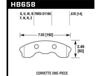 Hawk Performance DTC-80 10-11 Chevy Corvette Grand Sport / 06-08 Corvette - HB658Q.570