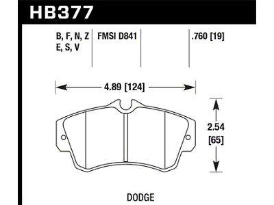 Hawk Performance SRT4 HP+ Street Front Brake Pads - HB377N.760