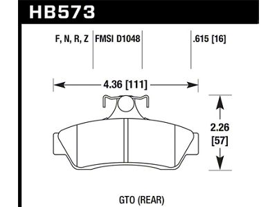 Hawk Performance HP+ Street Brake Pads