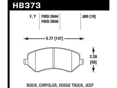 Hawk Performance HPS Street Brake Pads - HB373F.689