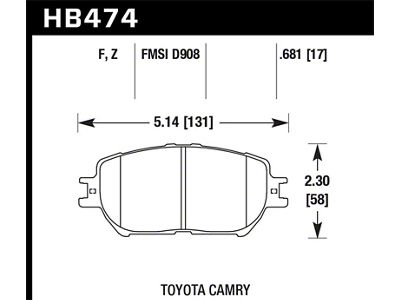 Hawk Performance HPS Street Brake Pads