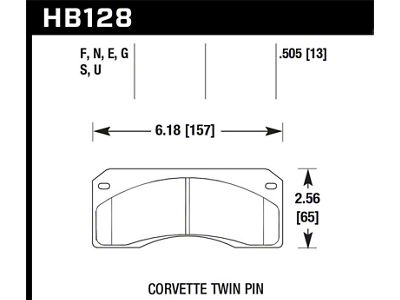 Hawk Performance HPS Street Brake Pads - HB128F.505