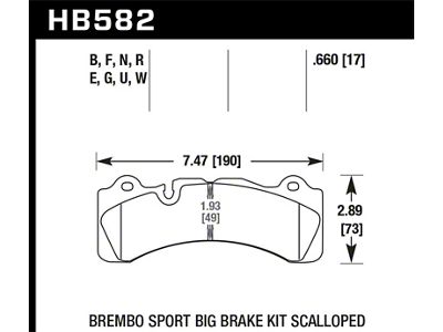 Hawk Performance HPS Street Brake Pads - HB582F.660