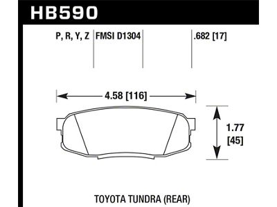 Hawk Performance LTS Street Brake Pads - HB590Y.682
