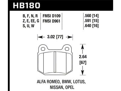 Hawk Performance 04-09 STi - HB180Z.560