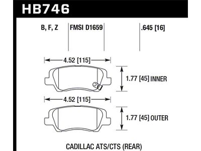 Hawk Performance Ceramic Street Brake Pads - HB764Z.628