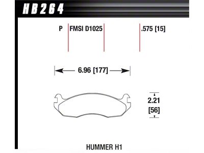 Hawk Performance Super Duty Street Brake Pads - HB264P.575
