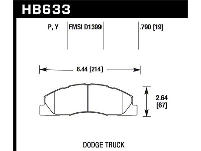 Hawk Performance Super Duty Street Brake Pads - HB633P.790