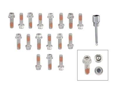 Mr. Gasket Locking Header Bolts; 17 pc.; - 2236G