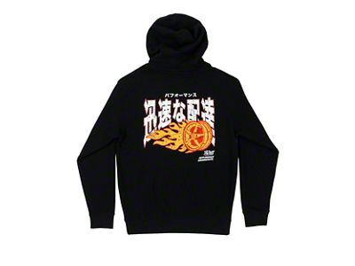 Throtl Fire Wheel Heavy Weight Hoodie