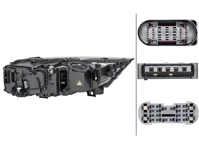 Hella 2017-2019 Audi Q7 Halogen Headlight Assembly - 354841051
