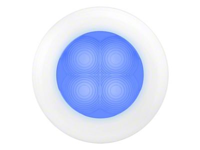 Hella Courtesy Lamp Rnd Blue Md12 Wh Rim 2Xt - 980502241