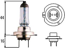 Optilux H7 12V/55W XY Xenon Yellow Bulb 
