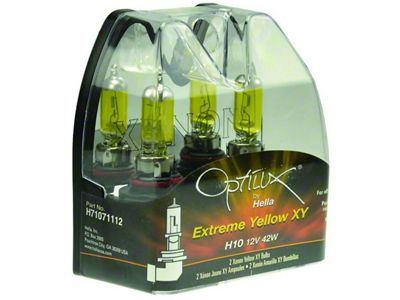 Hella Optilux H10 12V/42W XY Xenon Yellow Bulb - H71071112