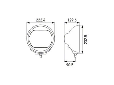Hella Rallye 4000 LED Driving Lamp Pencil Beam - 016560111