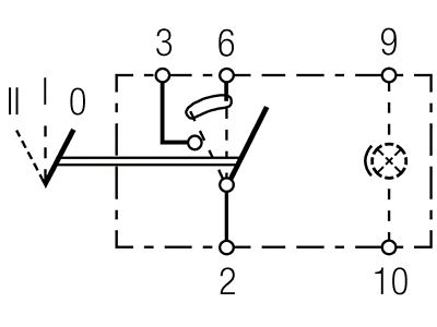 Hella Switch On/On/Off W Location Light - 007832441
