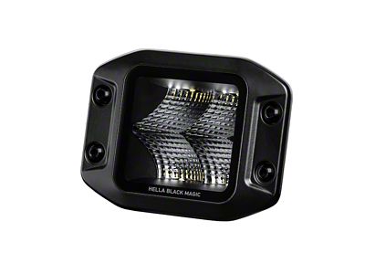 Hella Universal Black Magic 3.2in L.E.D. Cube Kit - Flood - 358176831