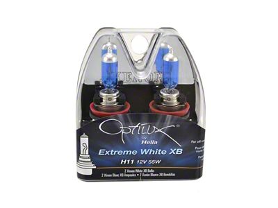 Hella H11 12V 55W Xenon White XB Bulb Pair - H71071262
