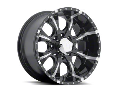 HELO HE791 MAXX Gloss Black Milled Wheel; 17x9; -12mm Offset