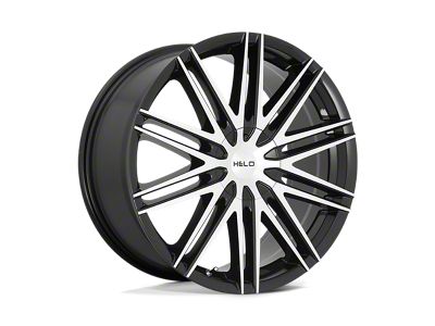 HELO HE880 Gloss Black Machined Face Wheel; 17x7.5; 42mm Offset
